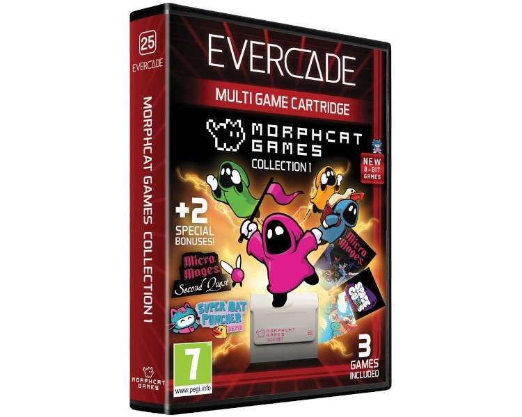 EVERCADE MULTI GAME CARTRIDGE MORPHCAT COLLECTION 1