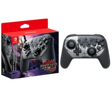 PRO CONTROLLER + CABLE USB MONSTER HUNTER RISE ED. ESPECIAL LIMITADA (IMP)