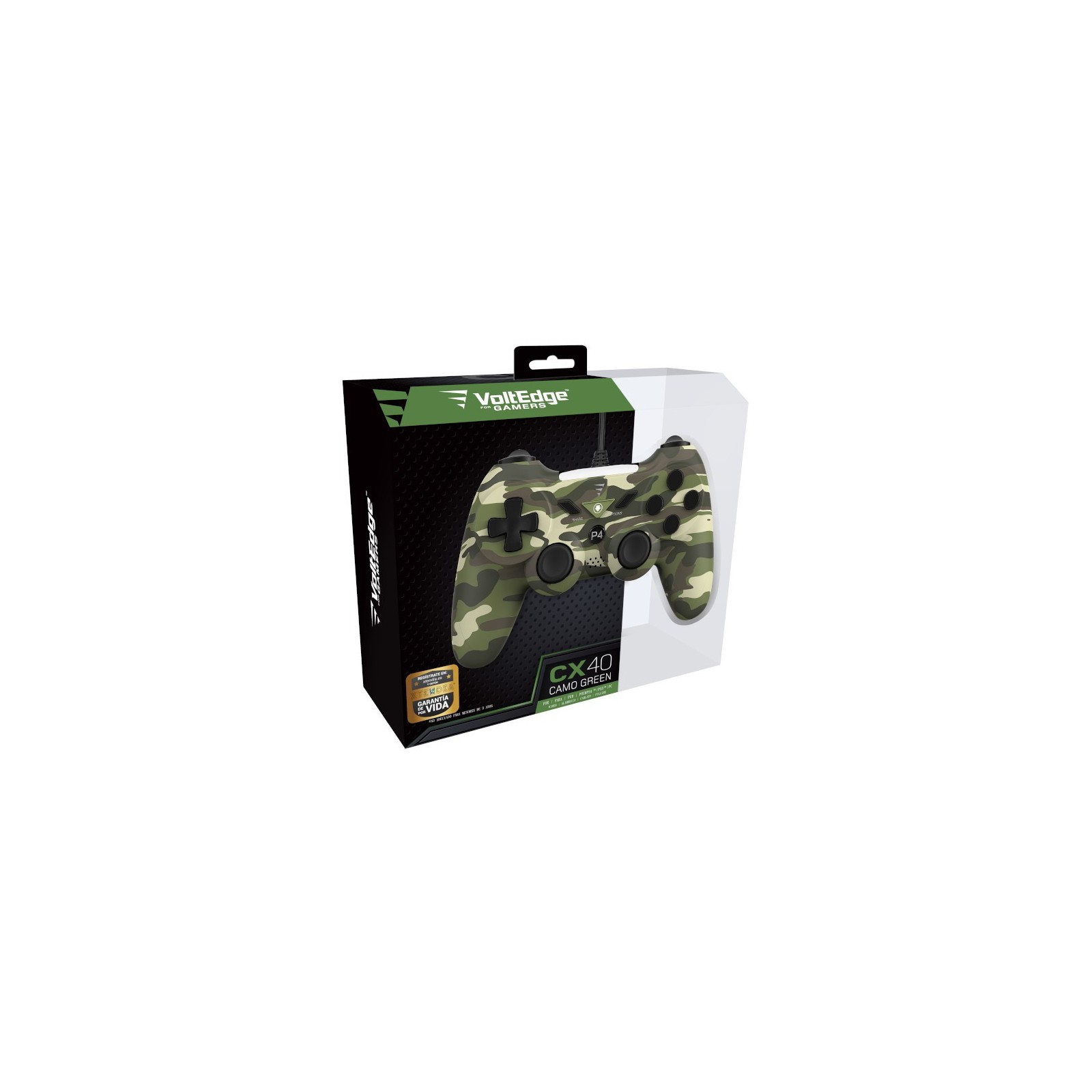 VOLTEDGE WIRED CONTROLLER CX40 CAMO GREEN (PS3/PC)