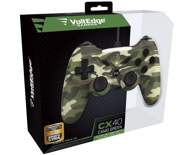 VOLTEDGE WIRED CONTROLLER CX40 CAMO GREEN (PS3/PC)