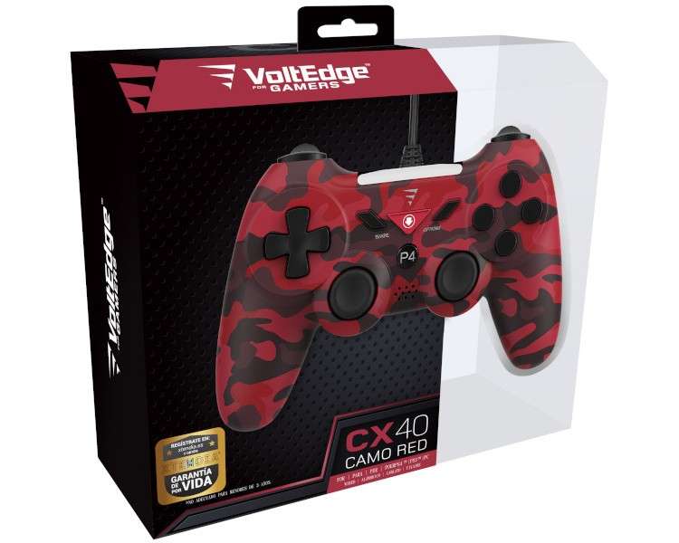 VOLTEDGE WIRED CONTROLLER CX40 CAMO RED (PS3/PC)