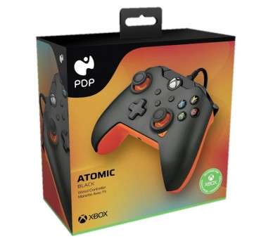 PDP WIRED CONTROLLER ATOMIC BLACK + GAME PASS 1 MES (XBONE)