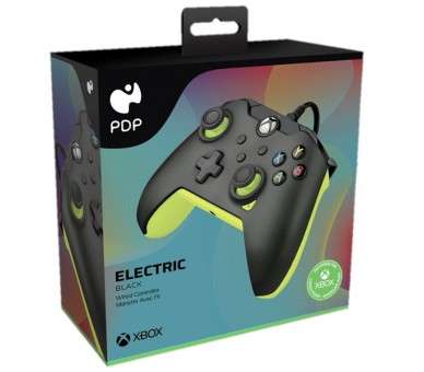 PDP WIRED CONTROLLER ELECTRIC BLACK + GAME PASS 1 MES (XBONE/PC)