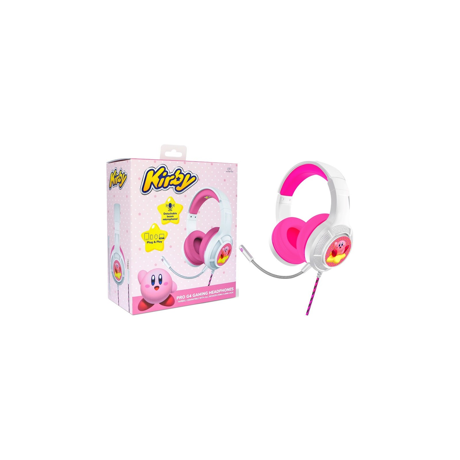 OTL PRO G4 GAMING HEADPHONES KIRBY (CONSOLAS/TABLET/MOVIL/PC)