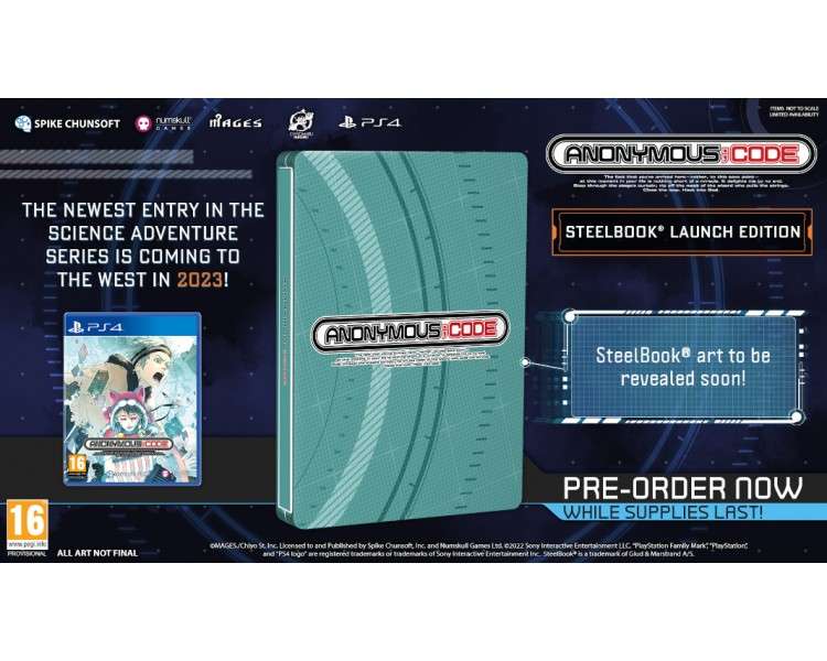 ANONYMOUS CODE STEELBOOK LAUNCH EDITION