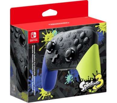 PRO CONTROLLER + CABLE USB SPLATOON 3 EDICION ESPECIAL LIMITADA (IMP)