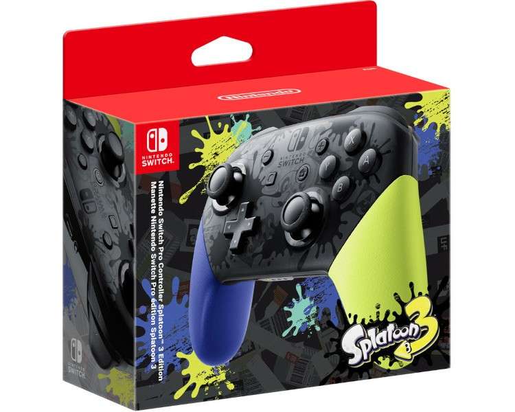 PRO CONTROLLER + CABLE USB SPLATOON 3 EDICION ESPECIAL LIMITADA (IMP)