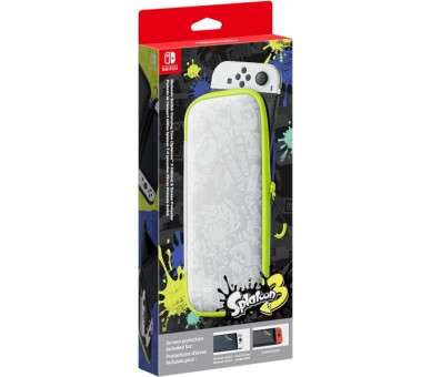 CARRYING CASE  (FUNDA + PROTECTOR LCD) EDICION SPLATOON 3 (OLED) (IMP)