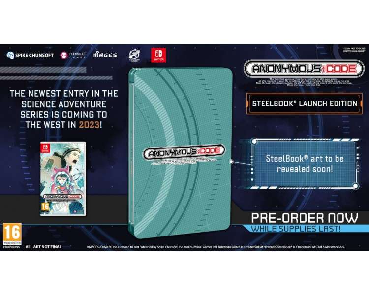 ANONYMOUS CODE STEELBOOK LAUNCH EDITION