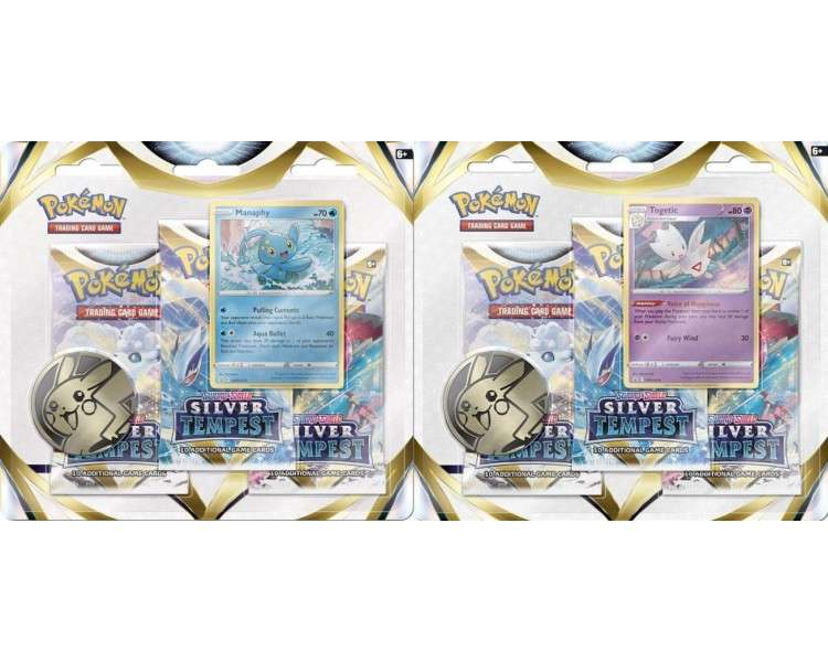 POKEMON TRADING CARD GAME THREE-BOOSTER BLISTER SWORD & SHIELD SILVER TEMPEST(ENG)