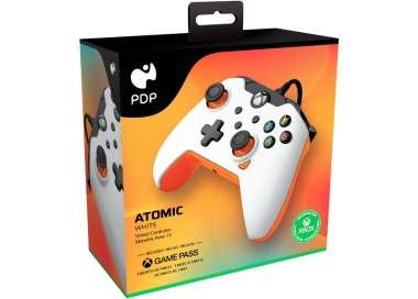 PDP WIRED CONTROLLER ATOMIC WHITE + GAME PASS 1 MES (XBONE)