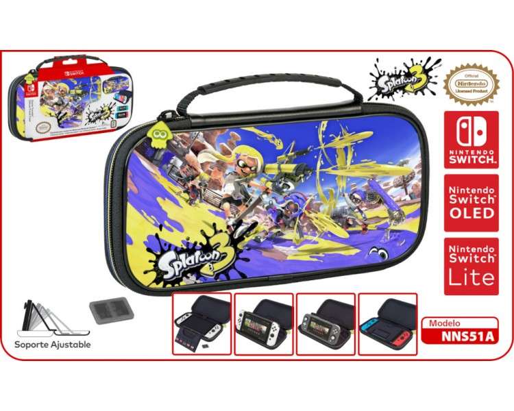 GAME TRAVELER DELUXE TRAVEL CASE SPLATOON 3 NNS51A (SWITCH/LITE/OLED)