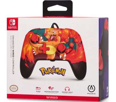 POWER A WIRED CONTROLLER POKÉMON - CHARIZARD VORTEX