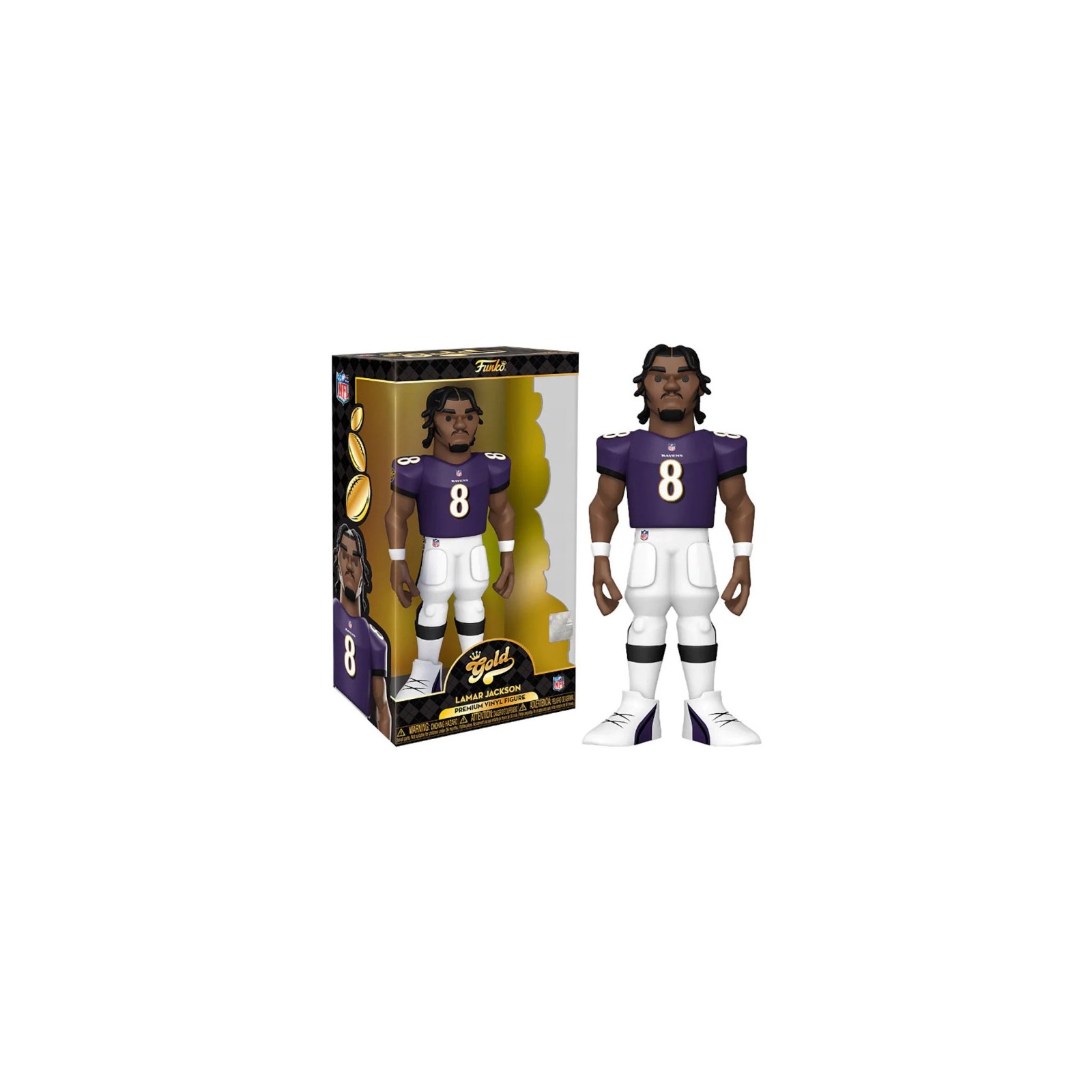 FUNKO POP! GOLD 12" NFL: RAVENS - LAMAR JACKSON (30 CM)