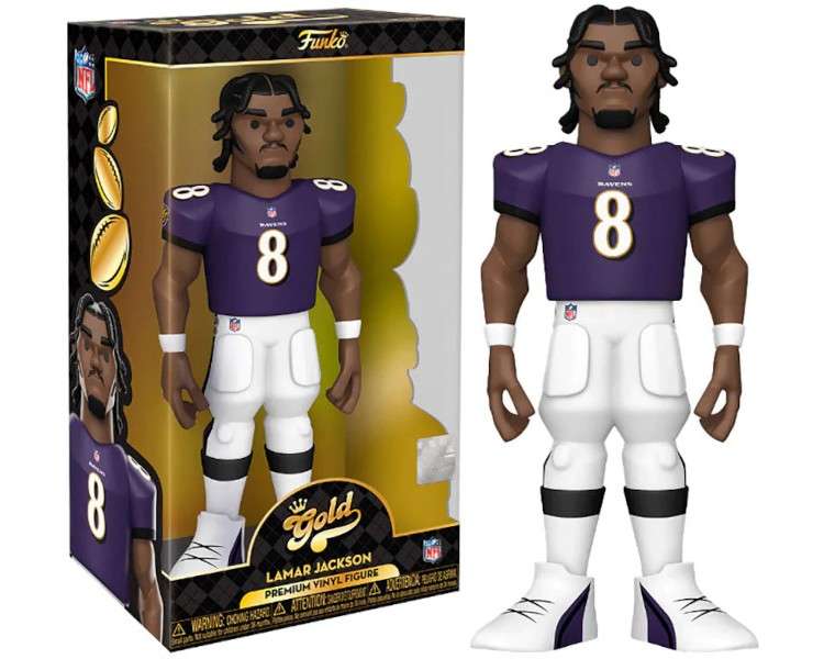 FUNKO POP! GOLD 12" NFL: RAVENS - LAMAR JACKSON (30 CM)