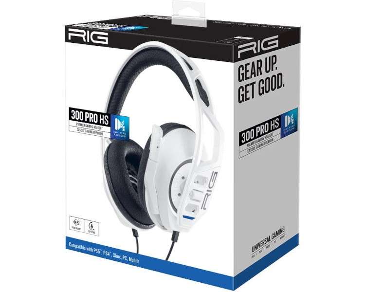 RIG PREMIER GAMING HEADSET 300 PRO HS WHITE (BLANCO) PS5/PS4/XBOX/PC/MOBILE