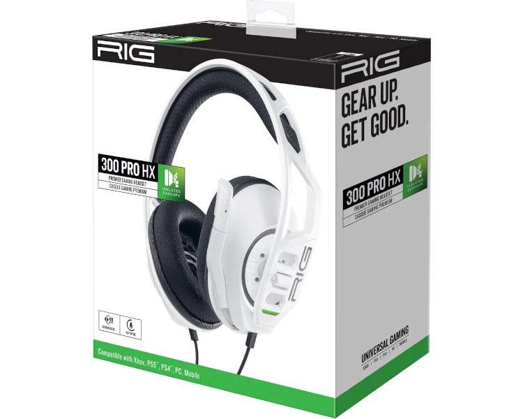 RIG PREMIER GAMING HEADSET 300 PRO HX WHITE (BLANCO) XBOX/PS5/PS4/PC/MOBILE