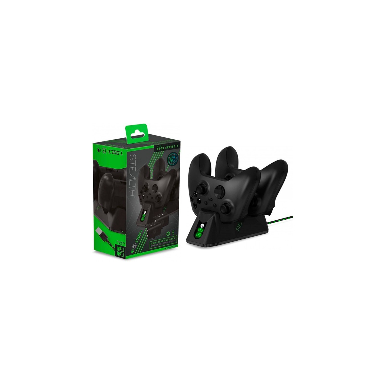 STEALTH TWIN BATTERY PACKS & CHARGING DOCK BLACK (NEGRO)