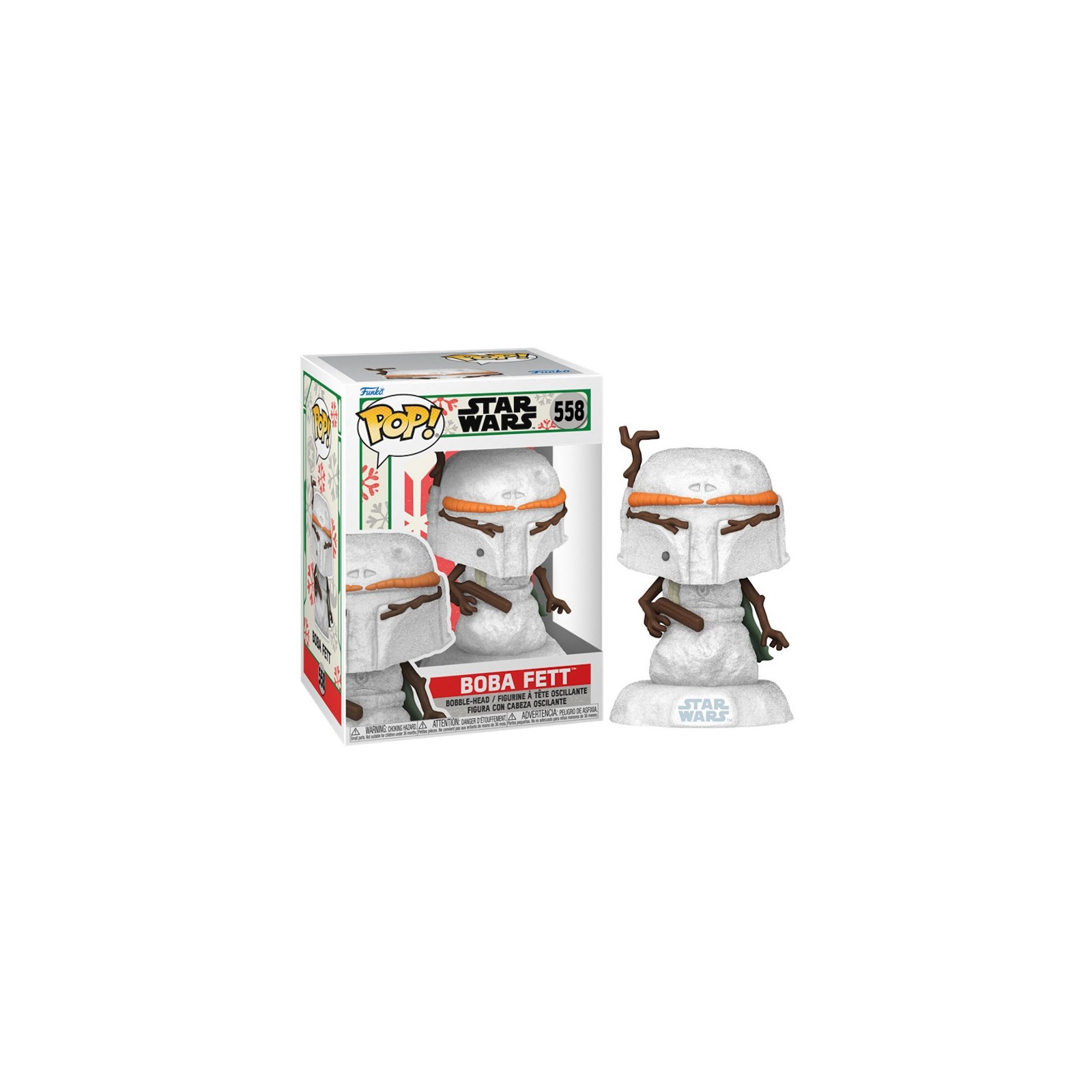 FUNKO POP! STAR WARS HOLIDAY SNOWMAN: BOBA FETT (558)