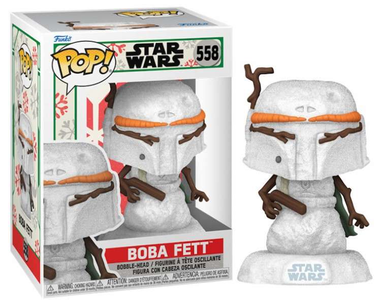 FUNKO POP! STAR WARS HOLIDAY SNOWMAN: BOBA FETT (558)