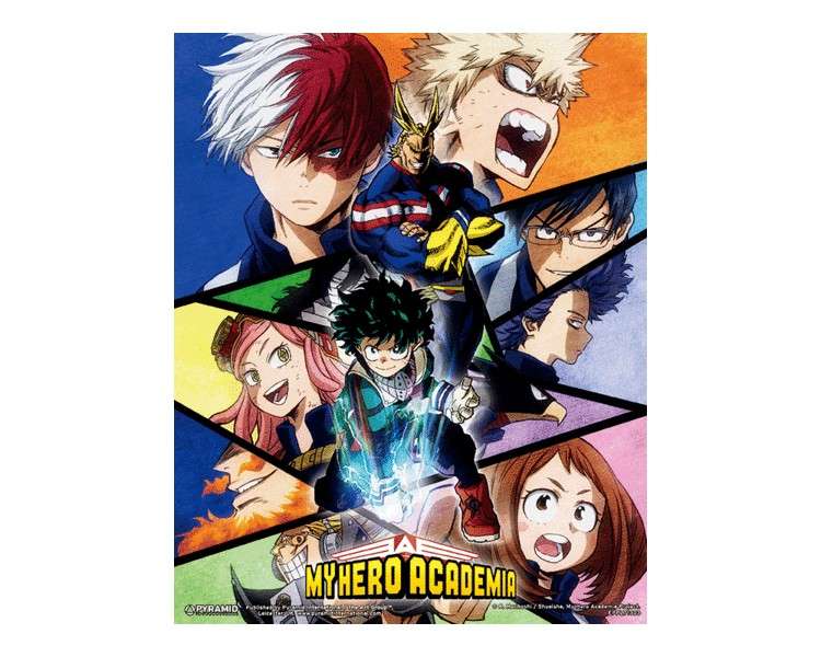 CUADRO 3D MY HERO ACADEMIA CHARACTERS MOSAIC