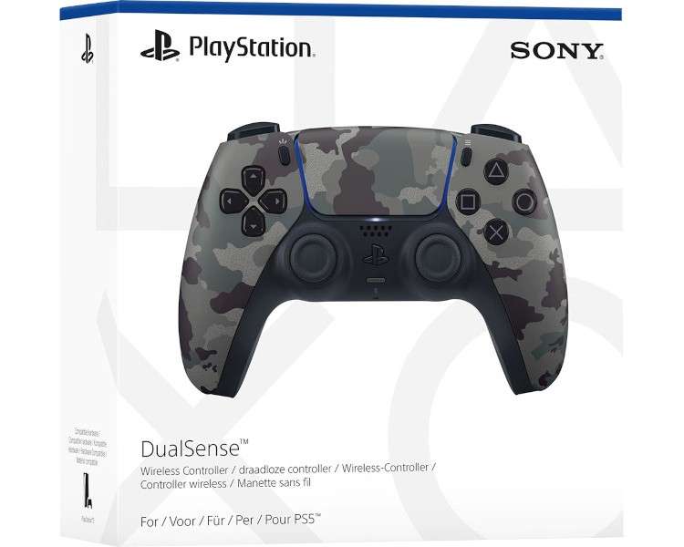 DUALSENSE WIRELESS CONTROLLER GREY CAMO (GRIS CAMUFLAJE)