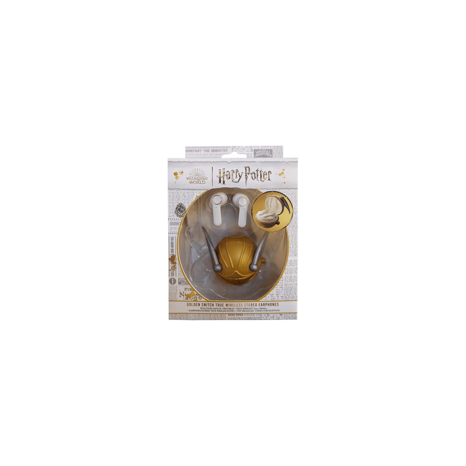 LAZERBUILT GOLDEN SNITCH TRUE WIRELESS EARPHONES HARRY POTTER