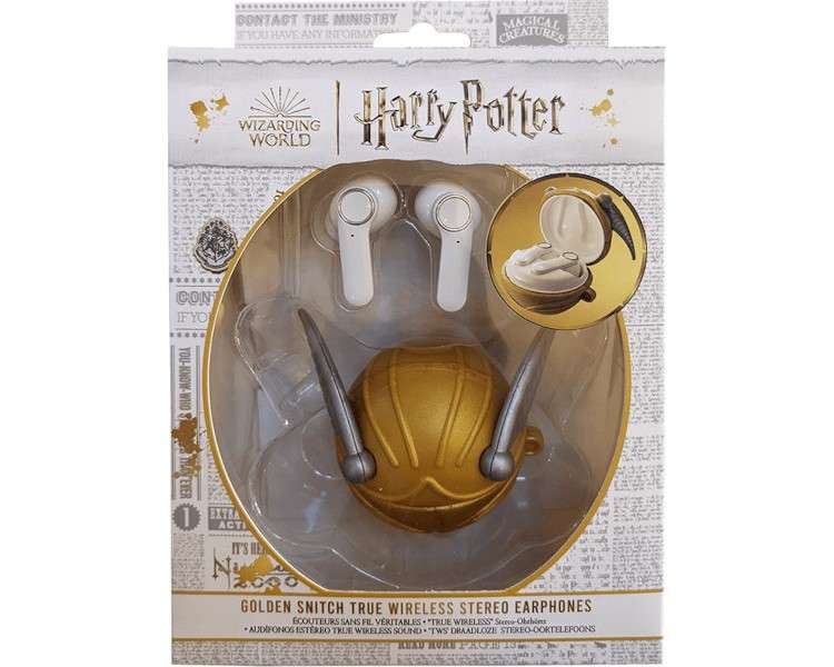 LAZERBUILT GOLDEN SNITCH TRUE WIRELESS EARPHONES HARRY POTTER