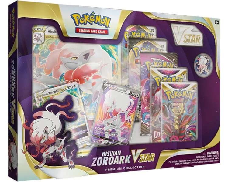 POKEMON JUEGO DE CARTAS COL. PREMIUM ZOROARK DE HISUI V-ASTRO  (ESP)