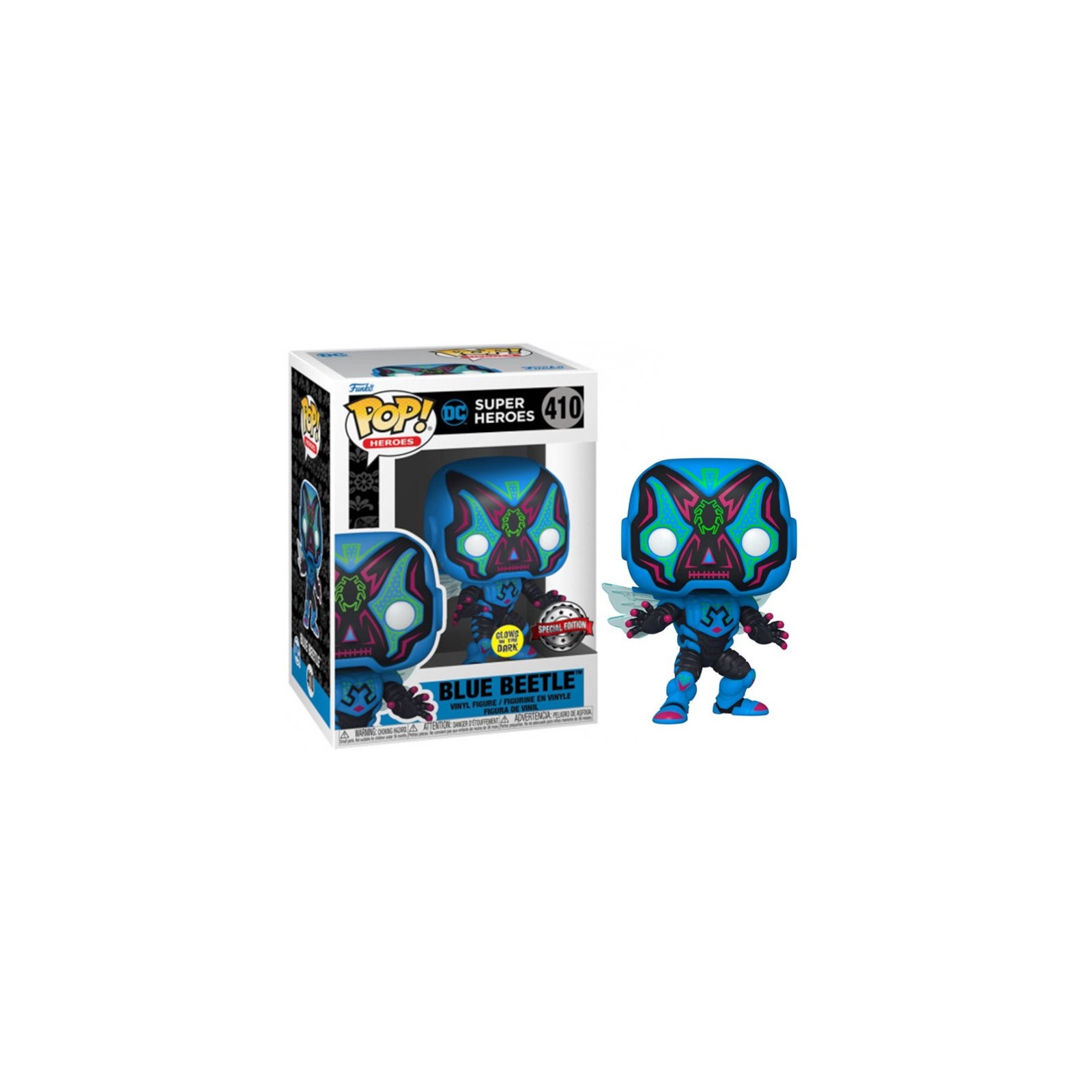 FUNKO POP! HEROES - DC SUPER HEROES: BLUE BEETLE (GLOWS IN THE DARK) (410) SPECIAL EDITION