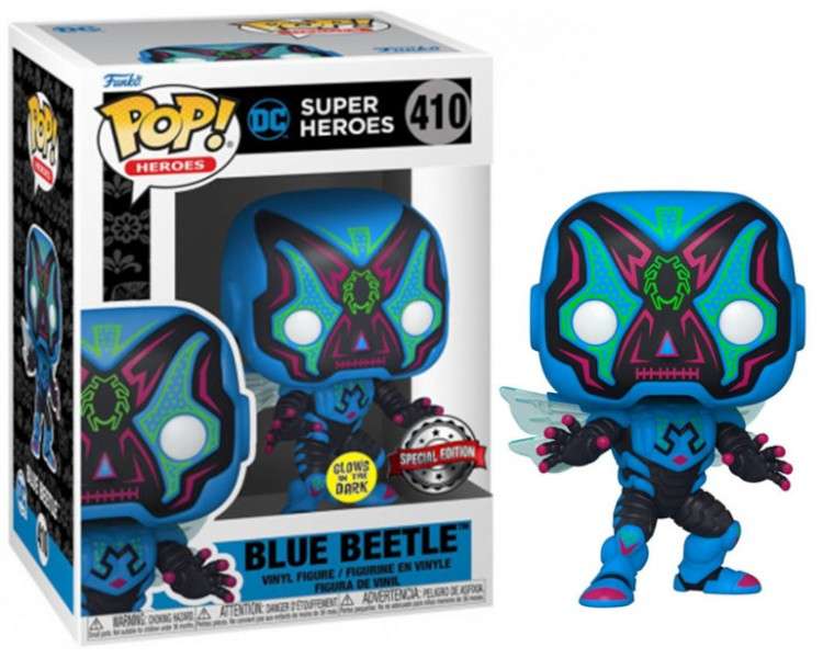 FUNKO POP! HEROES - DC SUPER HEROES: BLUE BEETLE (GLOWS IN THE DARK) (410) SPECIAL EDITION