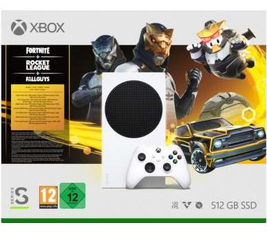 512 GB XBOX SERIE S WHITE (BLANCO) GILDED HUNTER (INCLUYE FORTNITE + ROCKET LEAGUE + FALLGUYS)