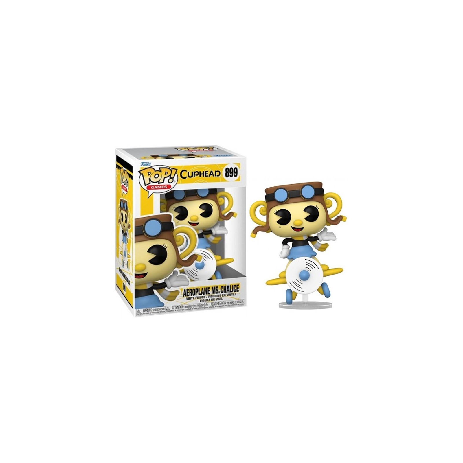 FUNKO POP!  GAMES - CUPHEAD: AEROPLANE MS. CHALICE (899)