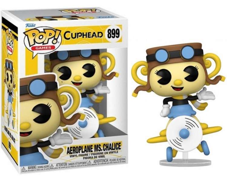 FUNKO POP!  GAMES - CUPHEAD: AEROPLANE MS. CHALICE (899)