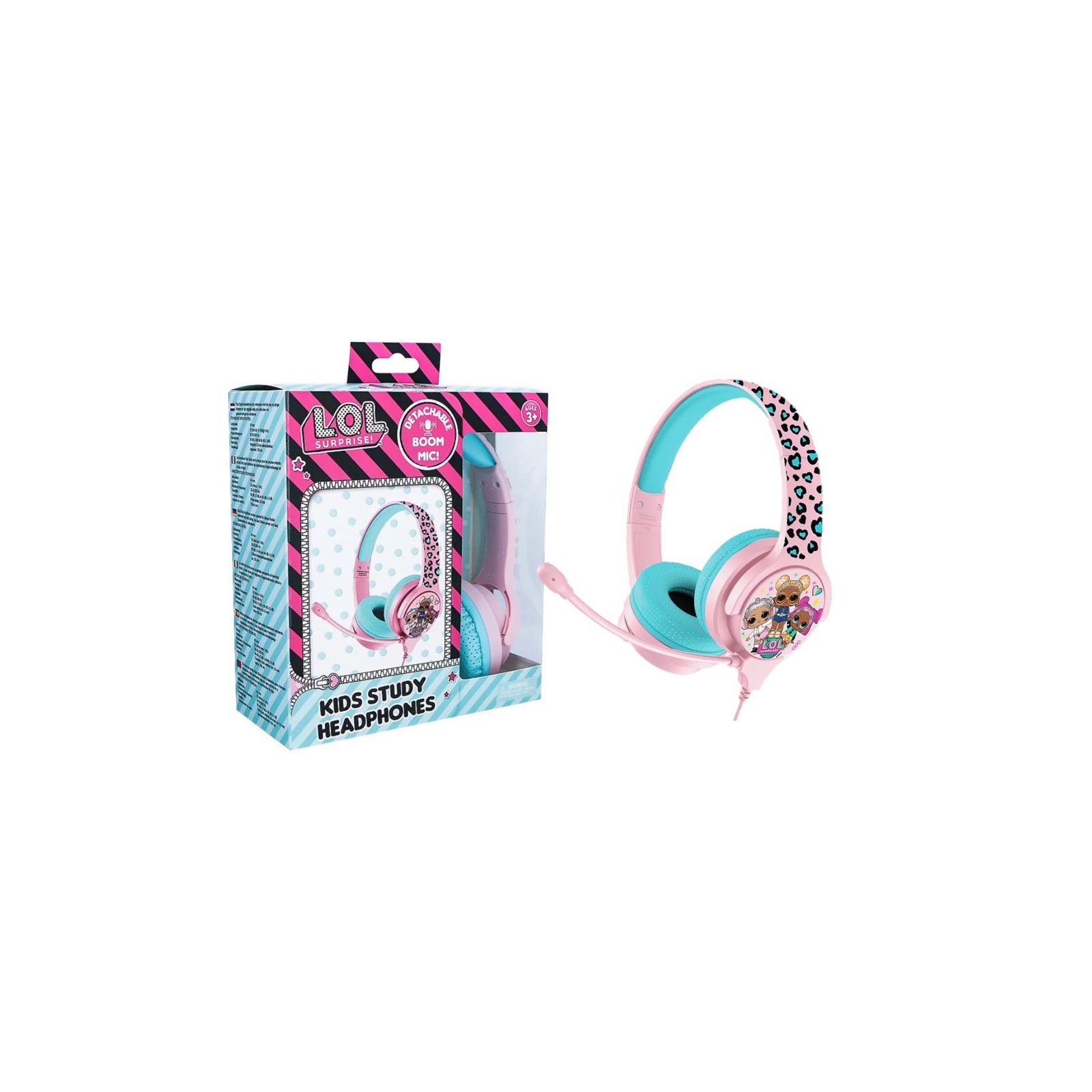 OTL HEADPHONES L.O.L. SURPRISE! LETS DANCE! PINK (PS4/XBOX/SWITCH/MOVIL/TABLET)