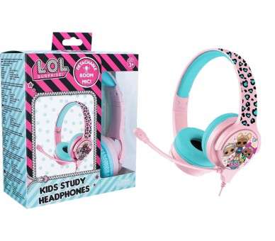 OTL HEADPHONES L.O.L. SURPRISE! LETS DANCE! PINK (PS4/XBOX/SWITCH/MOVIL/TABLET)