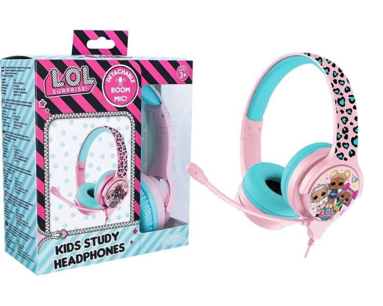 OTL HEADPHONES L.O.L. SURPRISE! LETS DANCE! PINK (PS4/XBOX/SWITCH/MOVIL/TABLET)