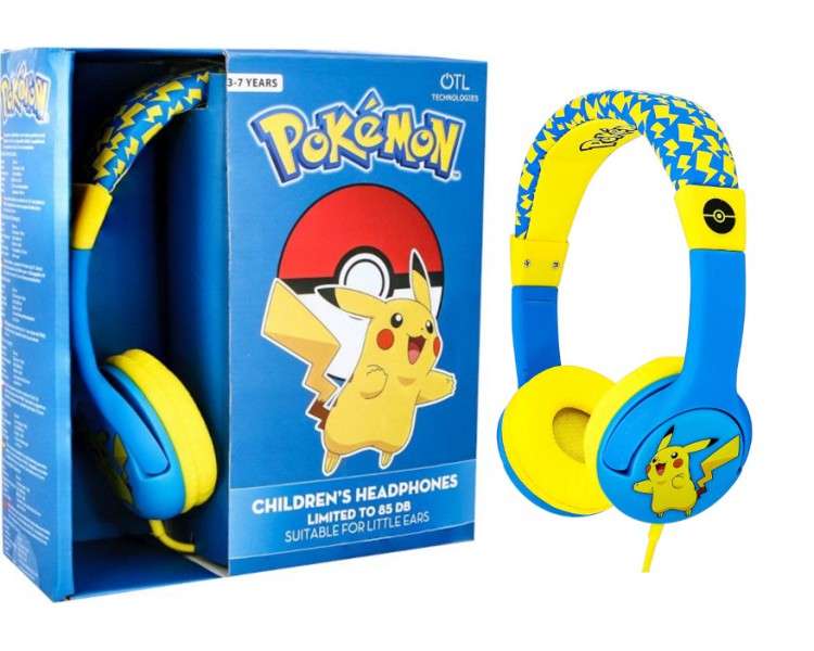 OTL WIRED HEADPHONES POKEMON PIKACHU (PS4/XBOX/SWITCH/MOVIL/TABLET)