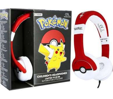 OTL WIRED HEADPHONES POKEMON POKEBALL (PS4/XBOX/SWITCH/MOVIL/TABLET)