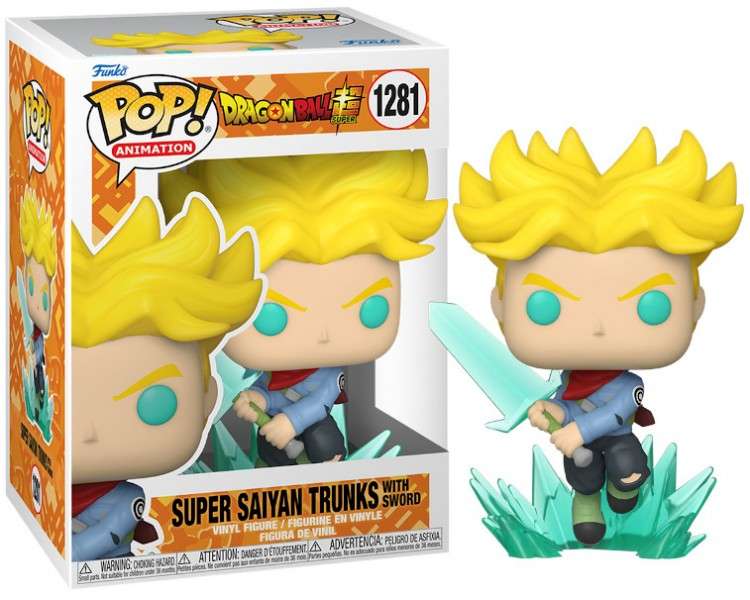 FUNKO POP! ANIMATION - DRAGON BALL Z: SUPER SAIYAN TRUNKS WITH SWORD (1281)