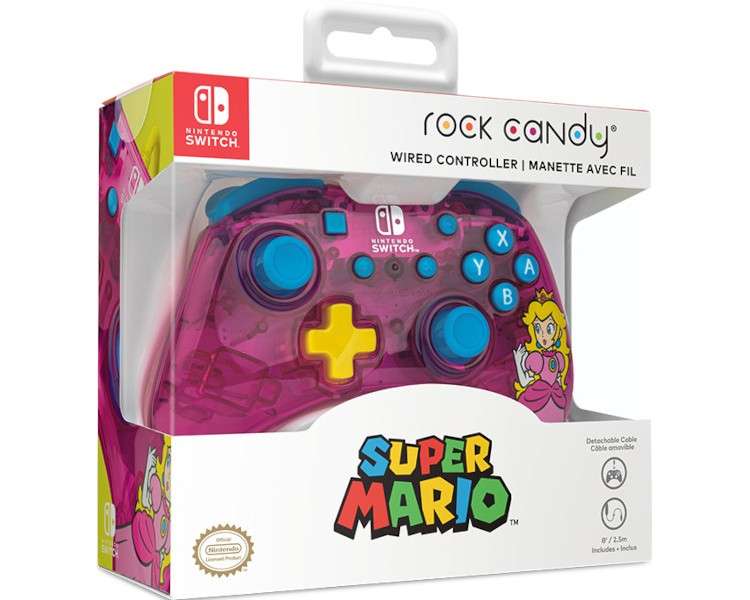 PDP ROCK CANDY WIRED CONTROLLER SUPER MARIO: PEACH