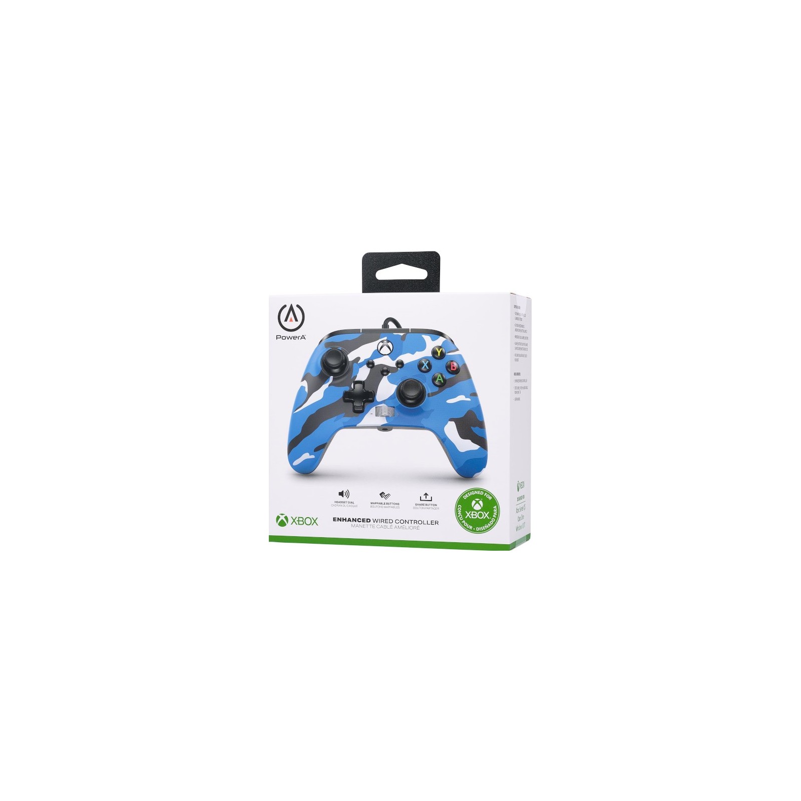 POWER A ENHANCED WIRED CONTROLLER BLUE CAMO (AZUL) (XBONE/PC)