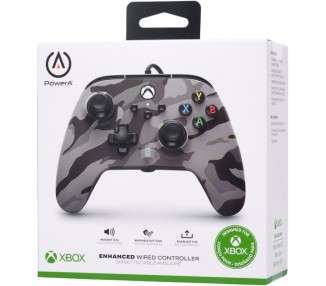 POWER A ENHANCED WIRED CONTROLLER GREY ARTIC CAMO (GRIS) (XBONE/PC)