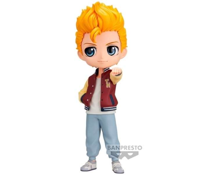 BANPRESTO Q POSKET TOKYO REVENGERS: TAKEMICHI HANAGAKI PLAIN CLOTHES (VER.A) (14 CM)