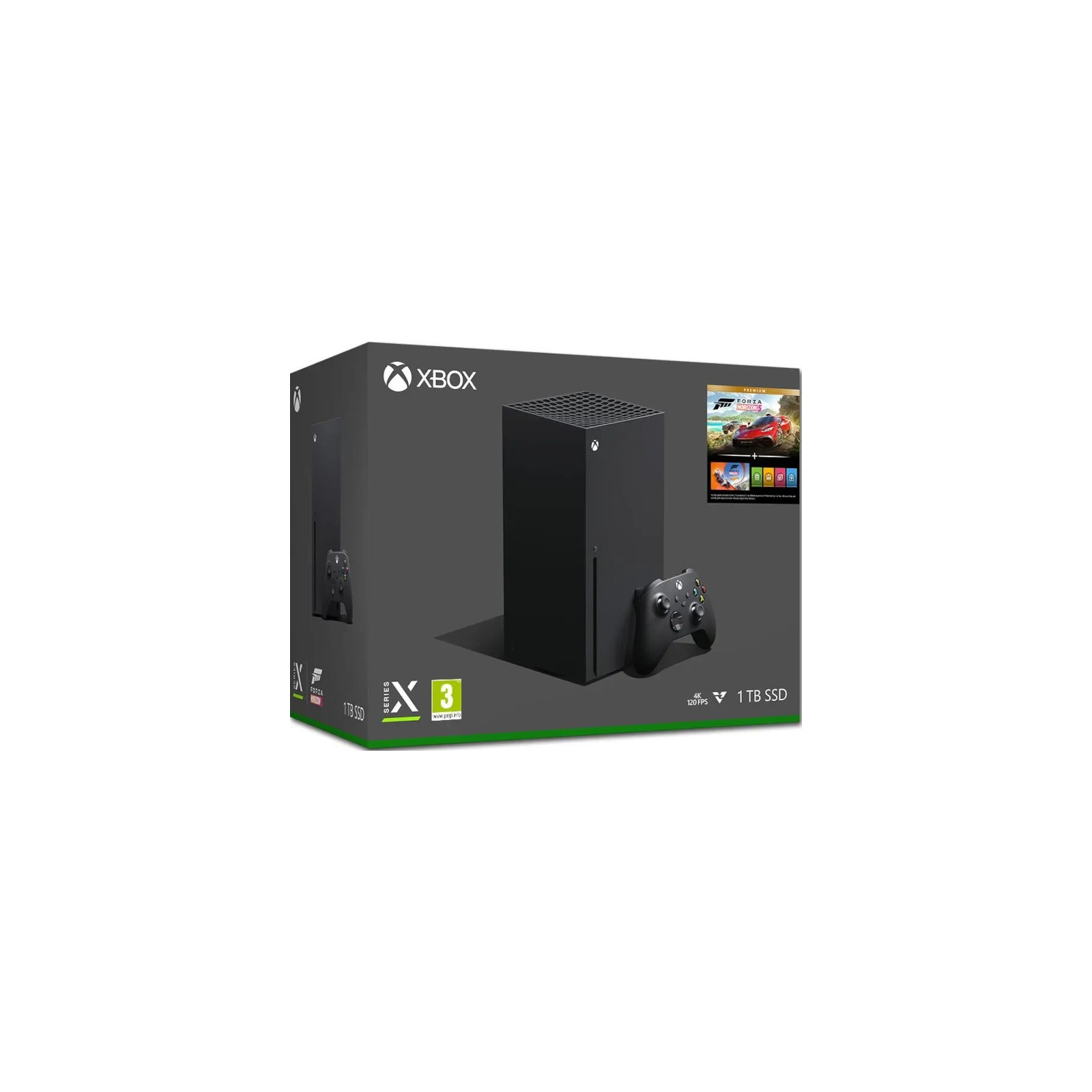 1 TB SSD XBOX SERIE X BLACK (NEGRA) + FORZA HORIZON 5 PREMIUN EDITION