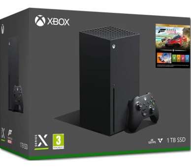 1 TB SSD XBOX SERIE X BLACK (NEGRA) + FORZA HORIZON 5 PREMIUN EDITION