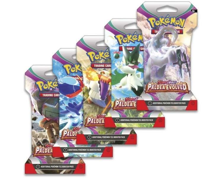 POKEMON TRADING CARD GAME SLEEVED BOOSTER SCARLET & VIOLET PALDEA EVOLVED (ENG)