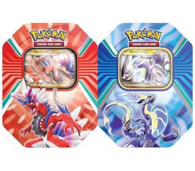 POKEMON TRADING CARD GAME SUMMER TIN SCARLET & VIOLET (KORAIDON EX / MIRAIDON EX )(ENG)