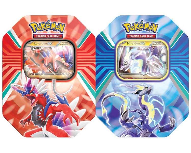 POKEMON TRADING CARD GAME SUMMER TIN SCARLET & VIOLET (KORAIDON EX / MIRAIDON EX )(ENG)