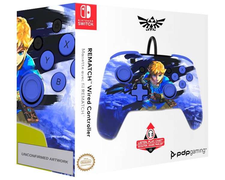 PDP REMATCH WIRED CONTROLLER THE LEGEND OF ZELDA WARRIOR LINK